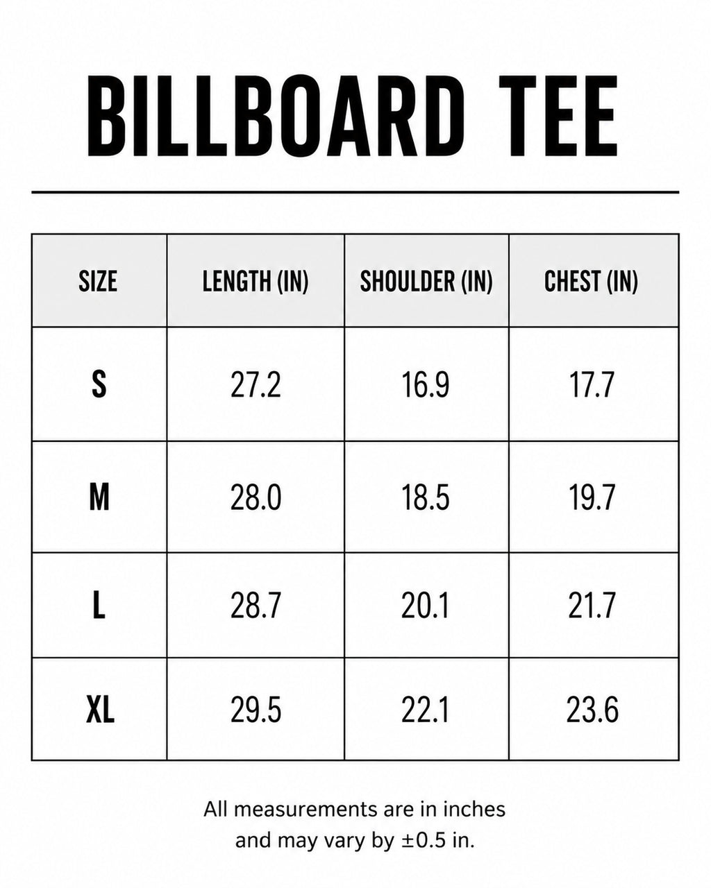 BILLBOARD TEE
