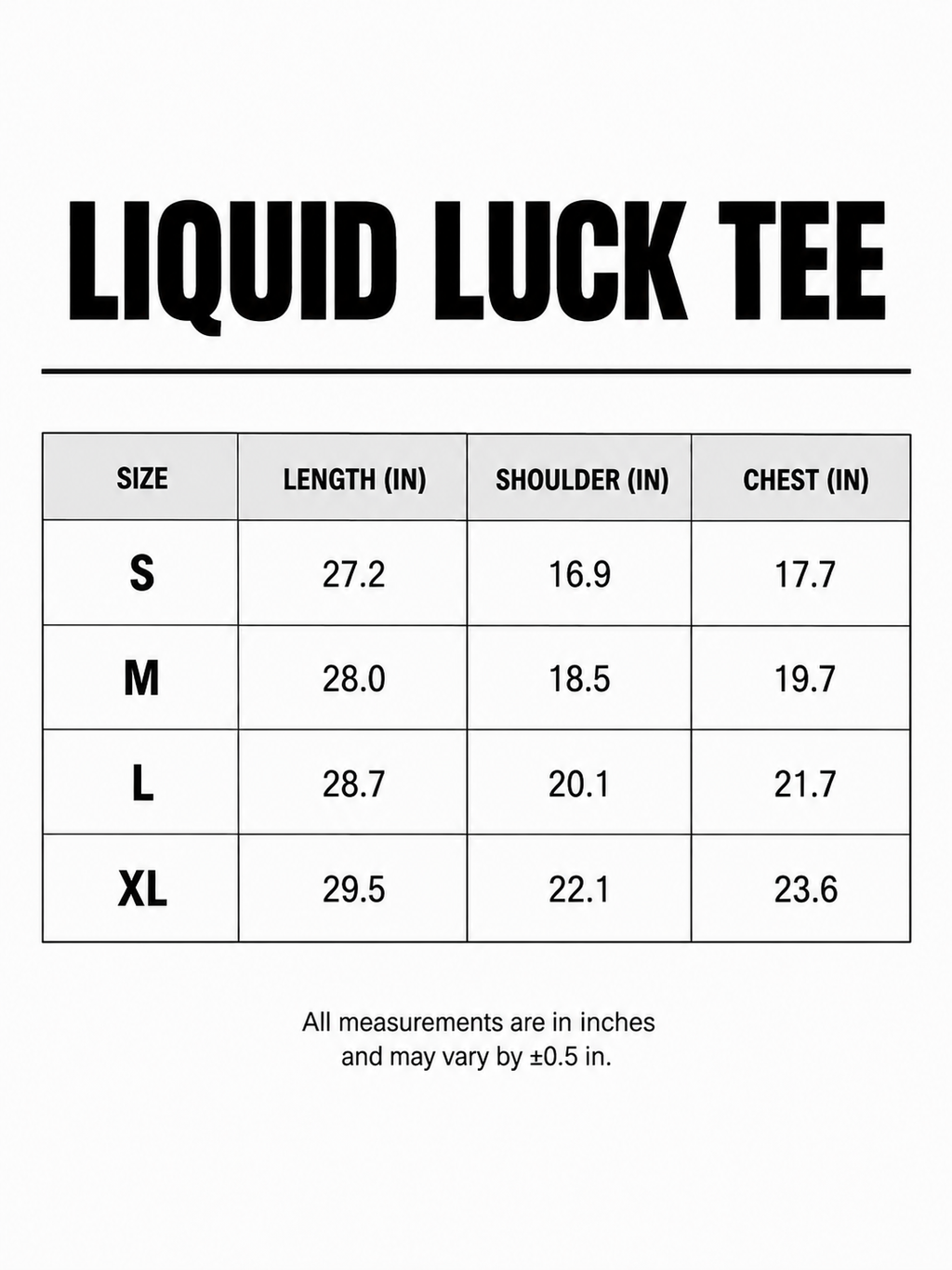 LIQUID LUCK TEE